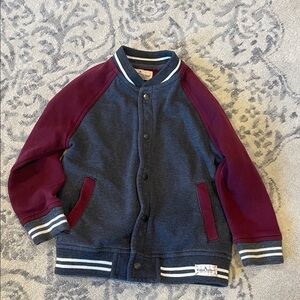 Kids Gray and Burgundy Jacket size 4/5